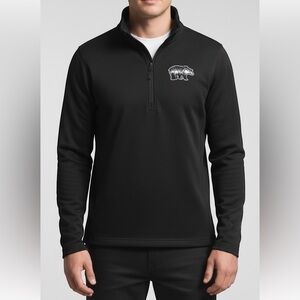 The North Face Quarter Zip Jacket Unisex Black Tech 1/4 Zip